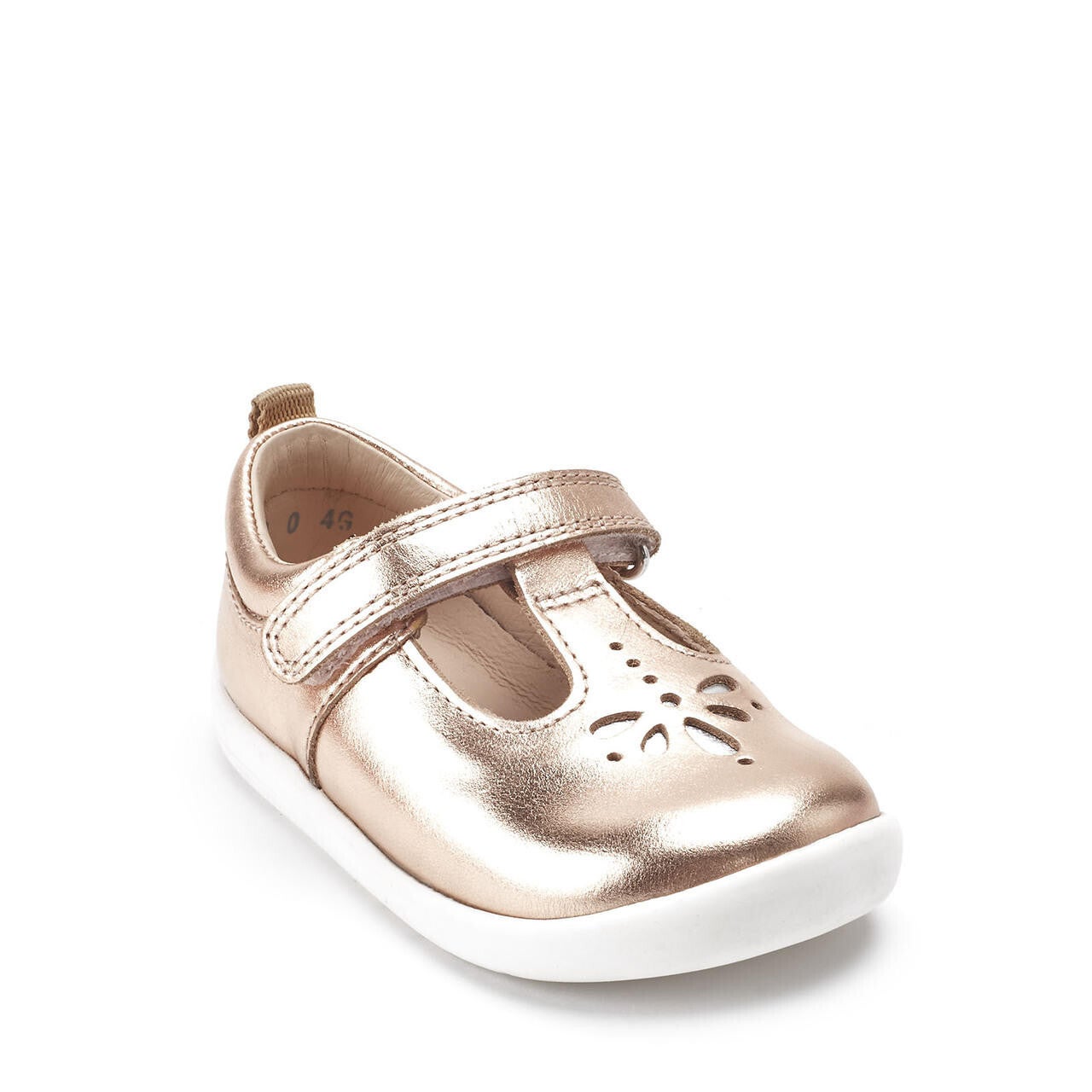 Startrite Puzzle Rose gold leather girls rip tape first walking shoes Bloom and Alfie